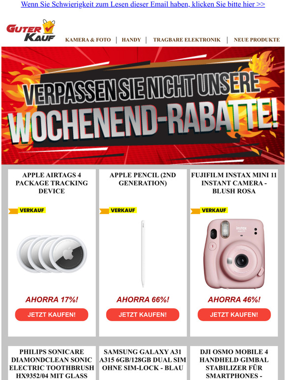 Unschlagbare Angebote fr das Wochenende!