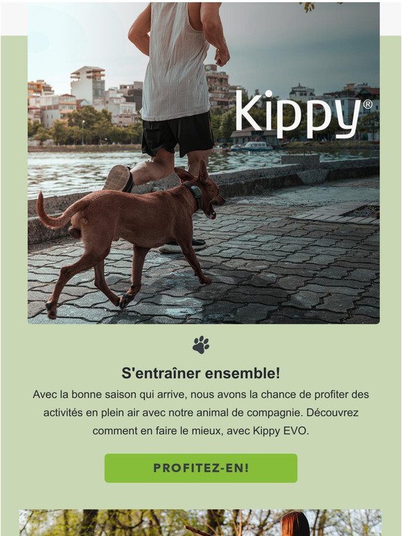Sport avec le chien: C'est possible. Monitorez les activits avec Kippy Evo et dcouvrez comment tirer le meilleur parti de vos entranements!