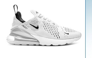 Women's Air Max 270 Sneakers in White/Black