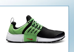 Men's Air Presto Sneakers in Black/Green