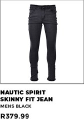 Nautic Spirit Skinny Fit Denim Jean Mens Black