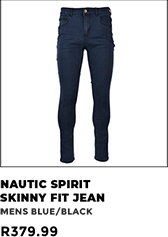 Nautic Spirit Skinny Fit Denim Jean Mens Blue Black