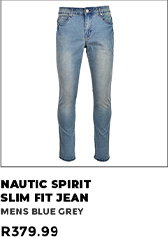 Nautic Spirit Slim Fit Denim Jean Mens Blue Grey
