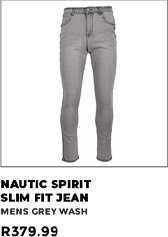 Nautic Spirit Slim Fit Denim Jean Mens Grey Wash