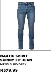 Nautic Spirit Skinny Fit Denim Jean Mens Blue Grey