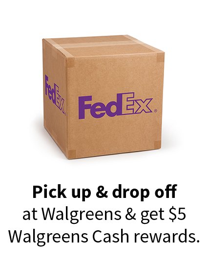 Pick up & drop off at Walgreens