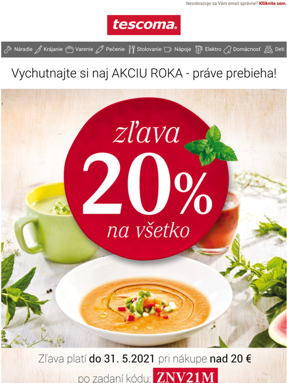Nakpte si extra vhodne s 20% zavou na vetko!
