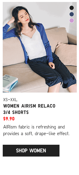 PDP14 - WOMEN AIRISM RELACO 3/4 SHORTS