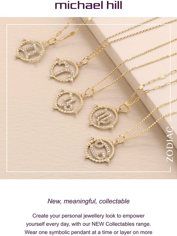 Michael Hill (AU) NEW Pendants to layer and collect Milled