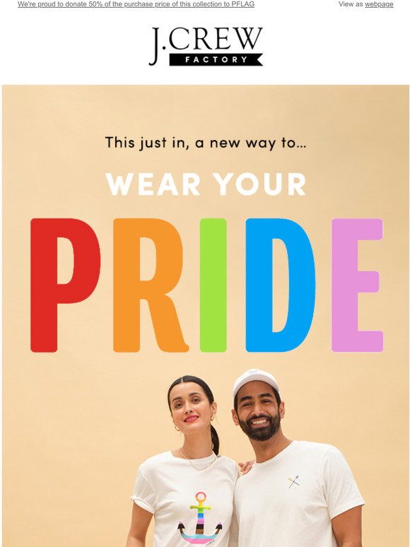 J.Crew Factory: Show your pride with 