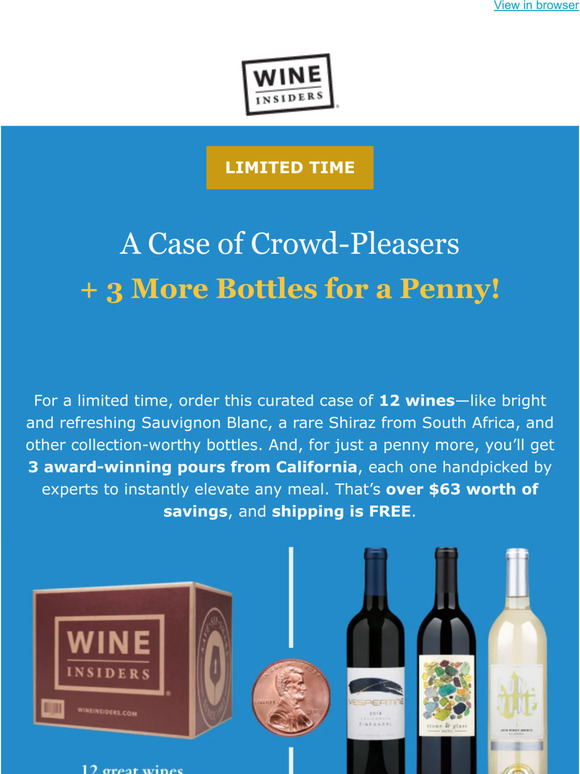Wine Insiders Our Penny Sale is Here! Milled
