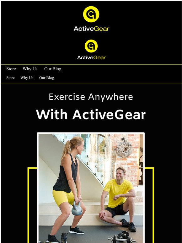 Exercise anywhere (safely) with ActiveGear.