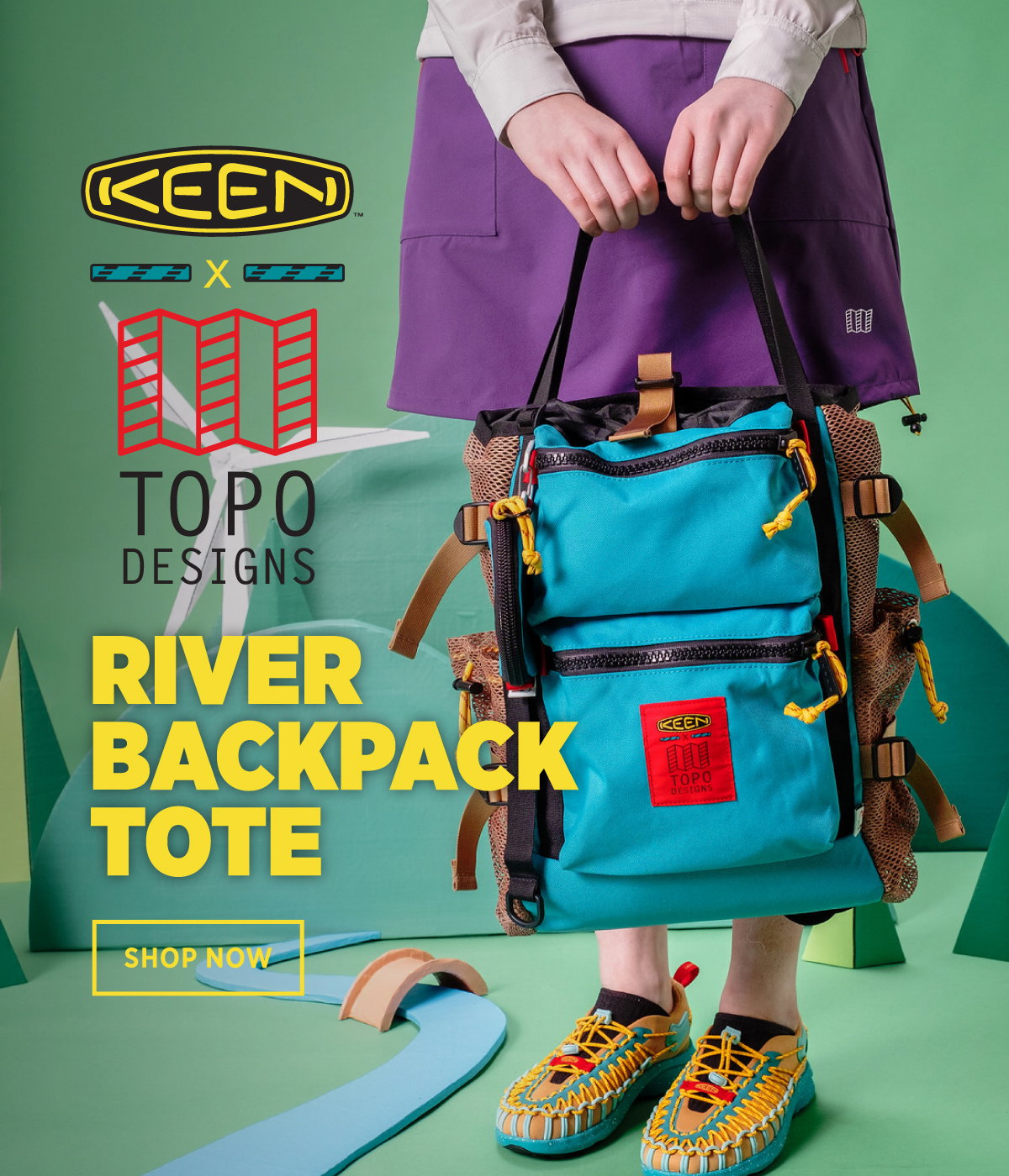Topo Designs: Topo Designs x KEEN River Backpack Tote | Milled