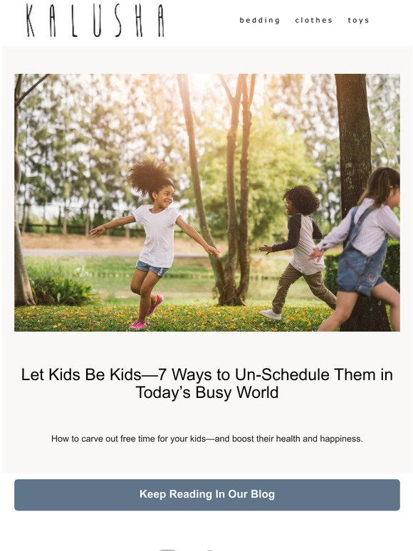 Let Kids Be Kids7 Ways to Un-Schedule Them in Todays Busy World
