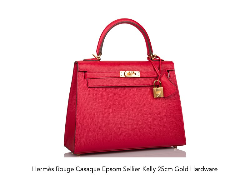 Hermes Birkin 25 HSS Bag Rose Azalee Rouge Casaque Epsom Gold