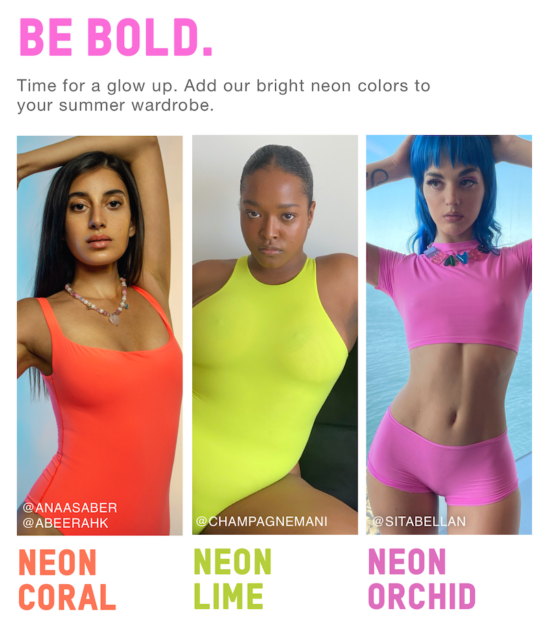 Skims Fits Everybody Strapless Bodysuit In Neon Orchid