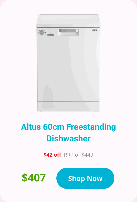 Altus 60cm Freestanding Dishwasher ADF140W