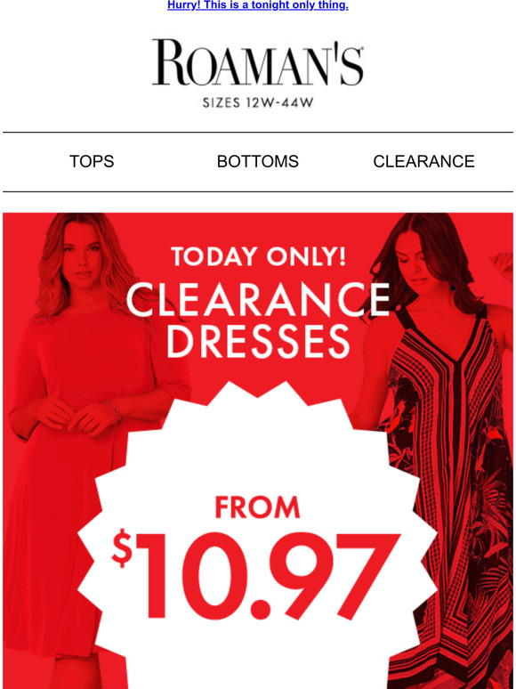 roamans clearance dresses