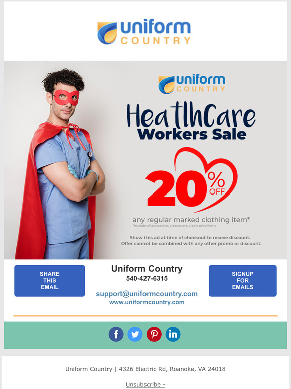 HeatlhCare Workers Sale - 20% OFF
