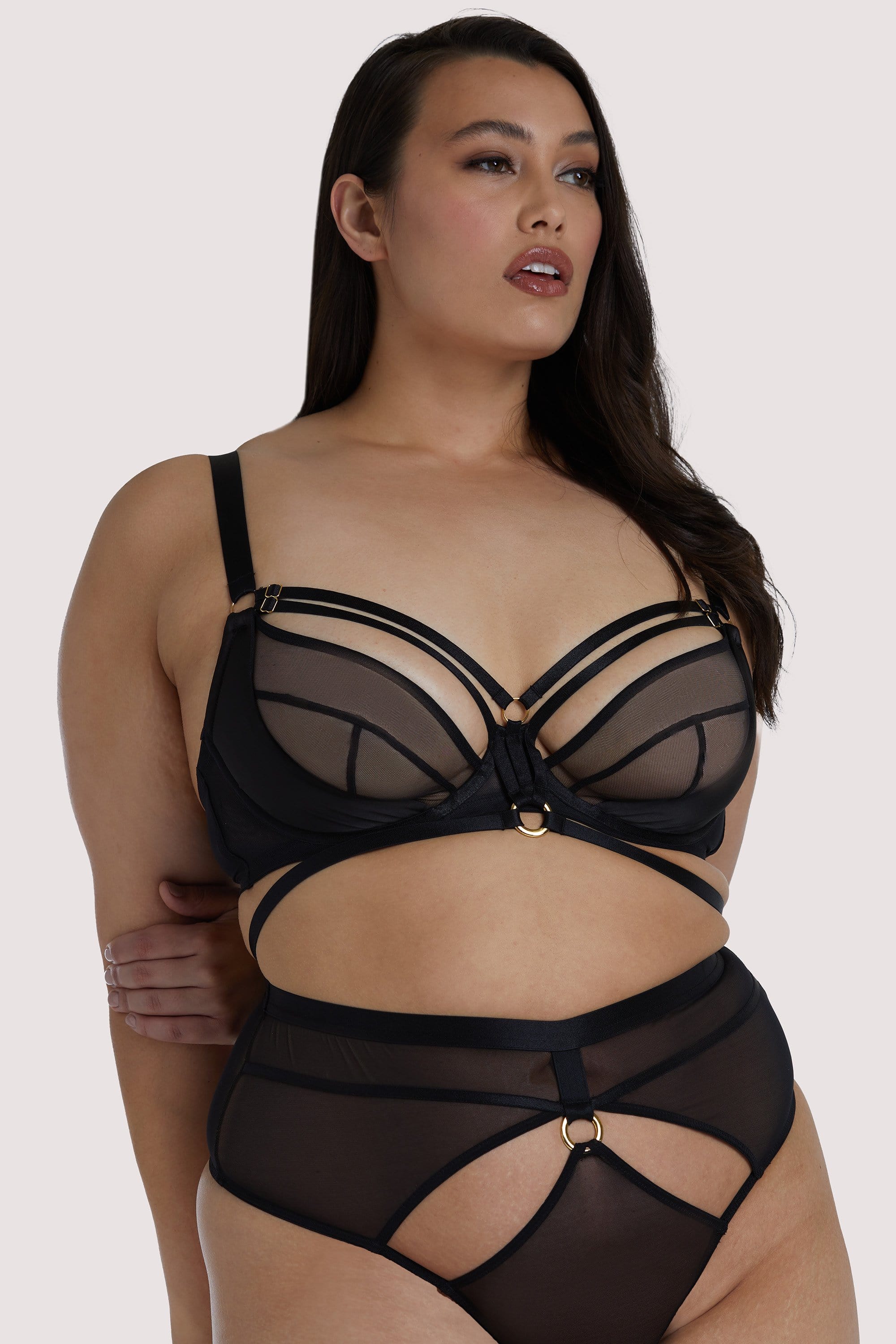 Kelly Wine PVC Panelled Bra – Playful Promises USA