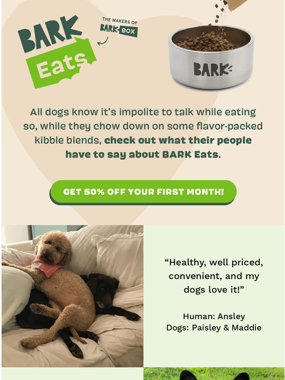 What Other Pups Are Saying About BARK Eats
