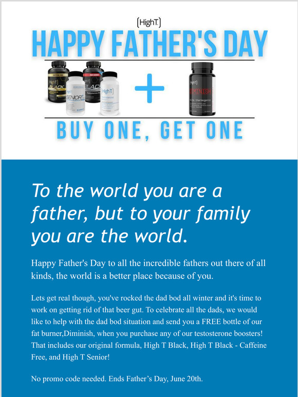 Free gift for Father's Day from High T