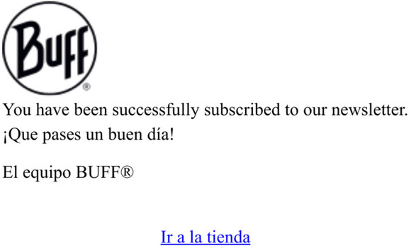 Newsletter subscription success