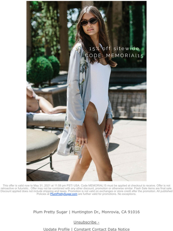 15% off Sitewide ---> Memorial Day Sale!
