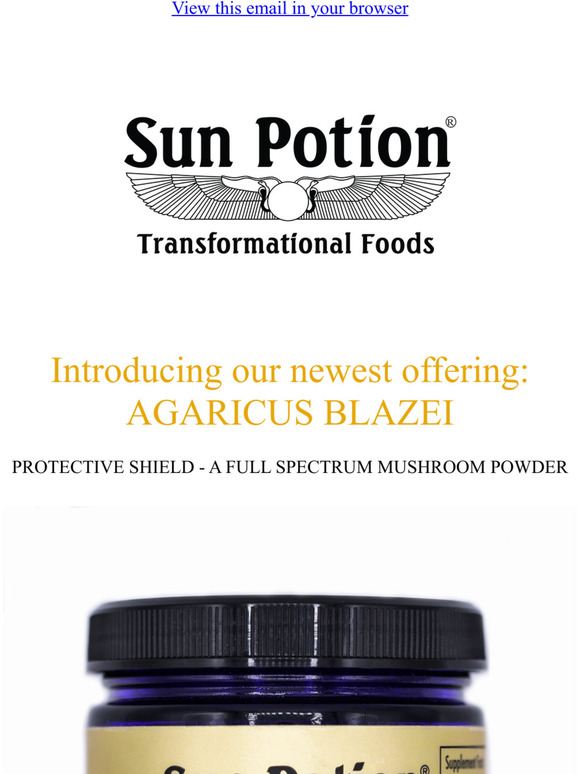 Sun Potion Introducing our newest mushroom! Milled