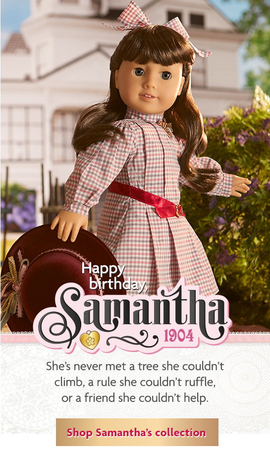 American Girl Doll Samantha: Birthday Set -Furniture/Treats/China