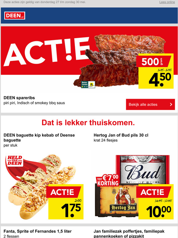 Weekendacties bij DEEN