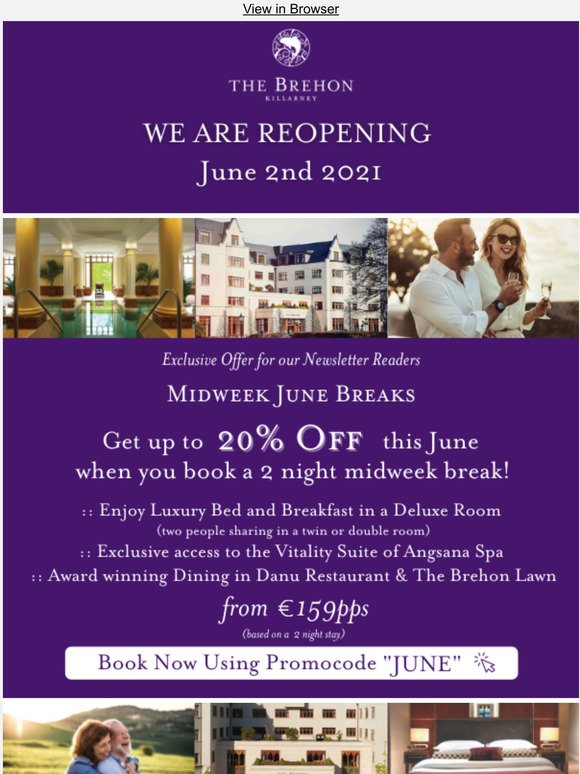 Get Up To 20% Off June Stays