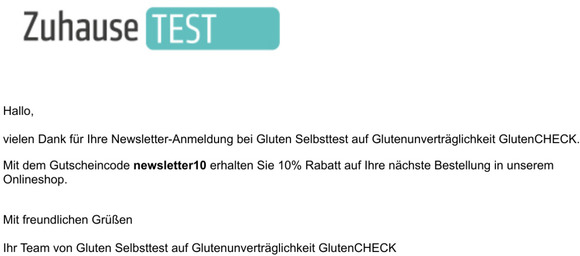 Vielen Dank fr Ihre Newsletter-Anmeldung