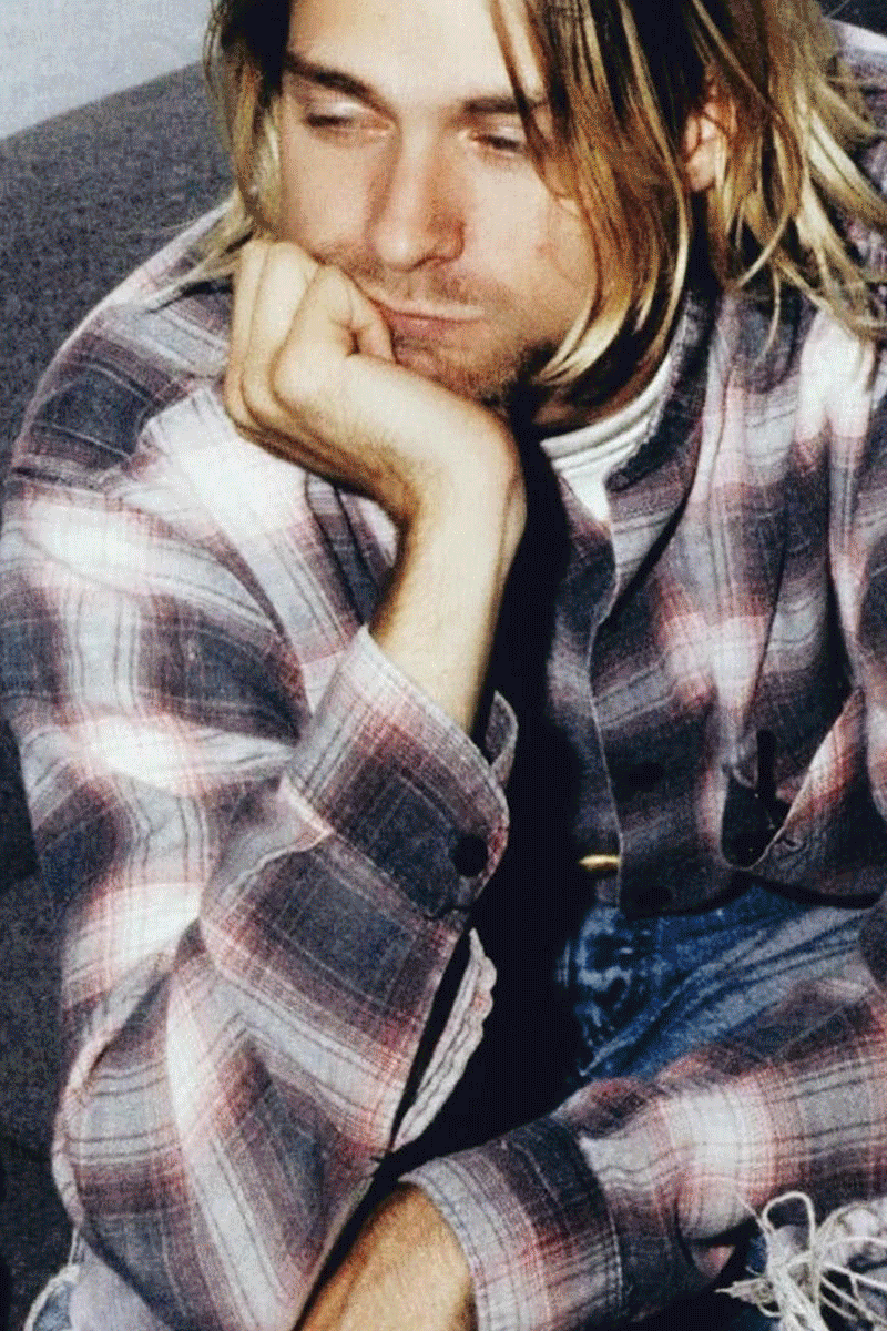 nirvana shirt with flannel