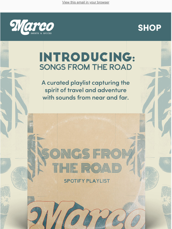 Songs From The Road - Spotify Playlist