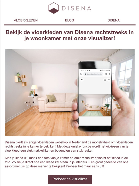 , wist je dat Disena producten direct in je woonkamer kan zien?