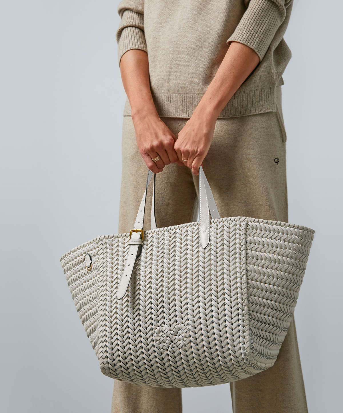 ANYA HINDMARCH Neeson Square woven leather tote