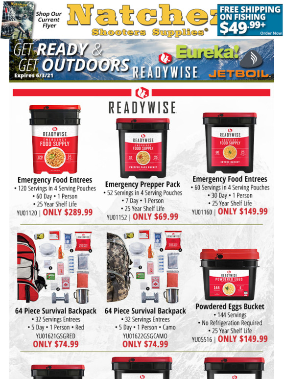 Natchez Shooters Supplies Get Ready & Get Outdoors Milled