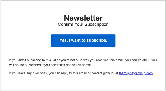 Confirm Your Subscription