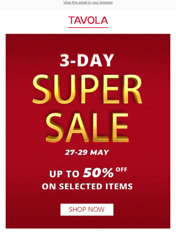 Super-Sale Weekend is Finally Here, Shop Now!