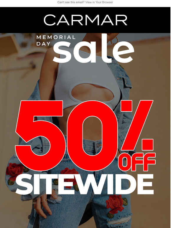 50% OFF Sitewide Starts NOW!