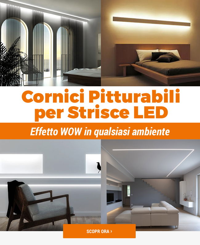 Led Diretto It: [Novit] Cornici Pitturabili per Strisce LED