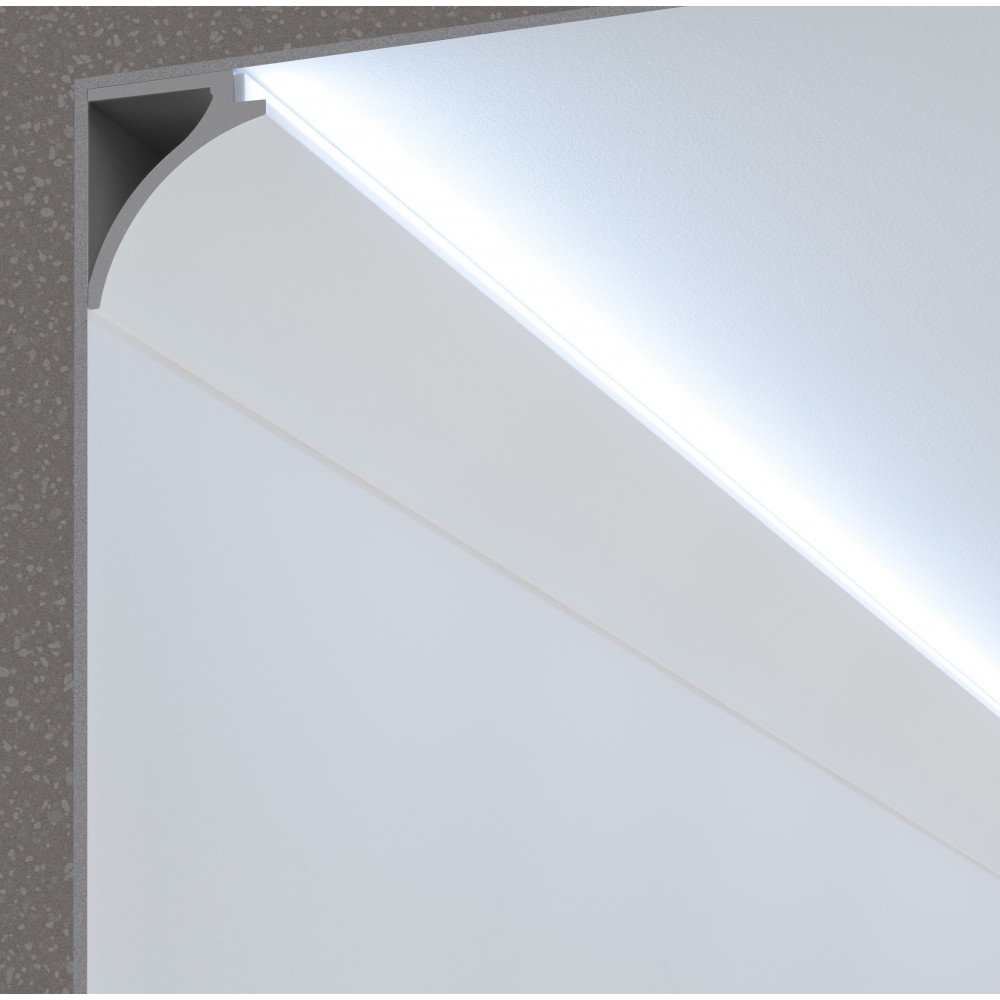 Cornice Pitturabile per Illuminazione diffusa per Strisce LED