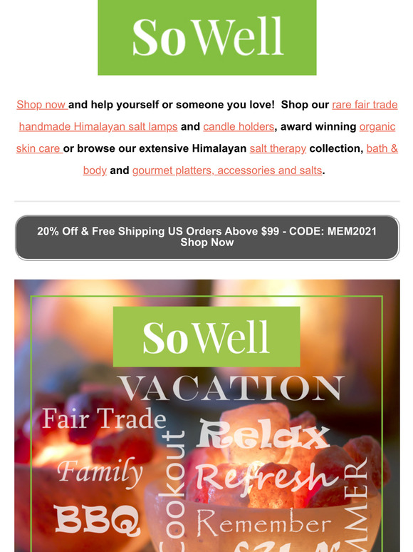 Celebrate Summer So Well With Our Memorial Day Sale!