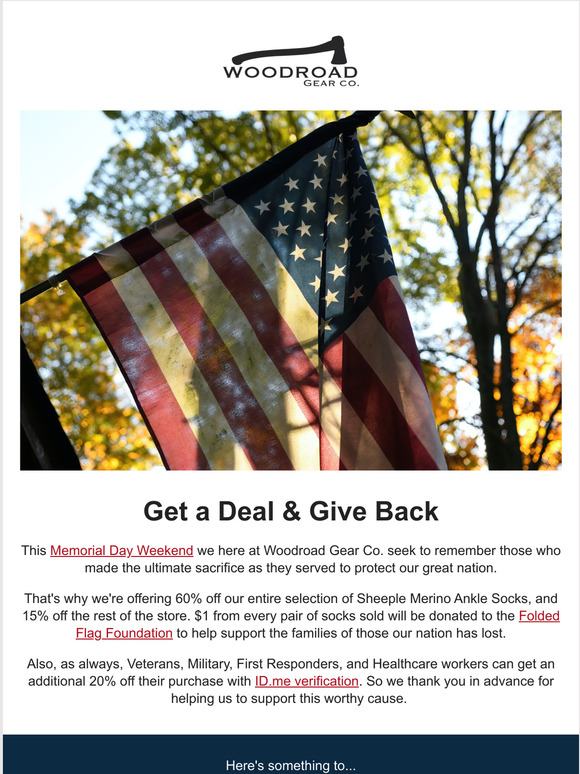 The Memorial Day Sale is here!