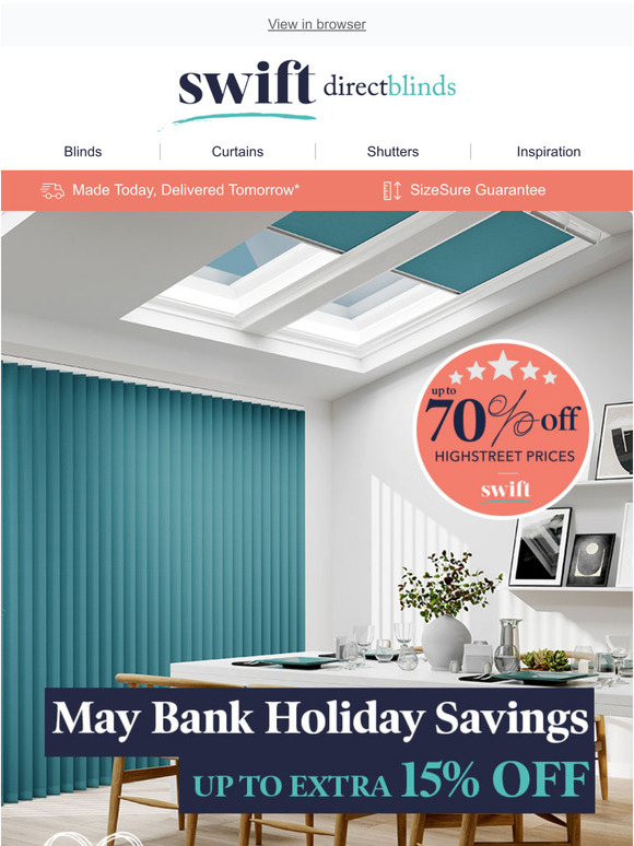 Who's ready for a Bank Holiday? Our Savings have arrived!