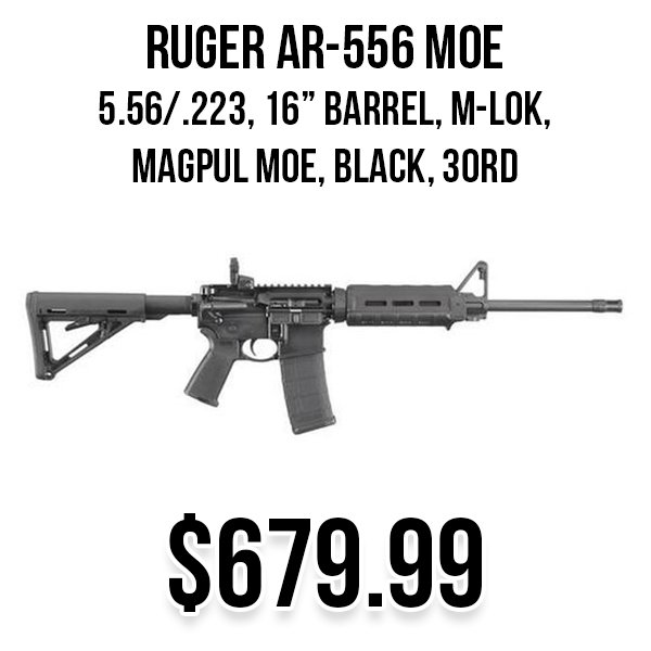 Ruger AR-556 MOE available at Impact Guns!