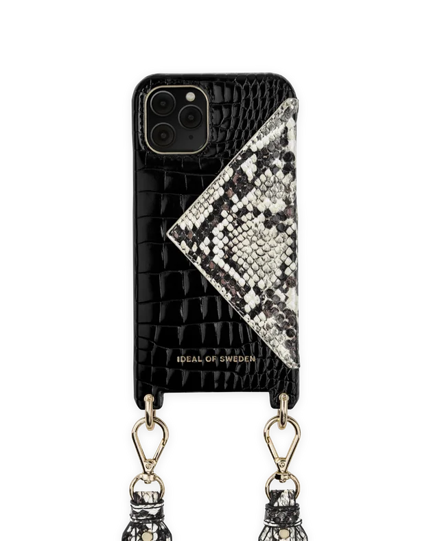 IDEAL OF SWEDEN Accessoires Schmuck Halsketten Atelier Necklace iPhone 11 Black Croco 
