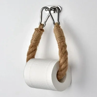 Image of Rope toilet roll holder gift
