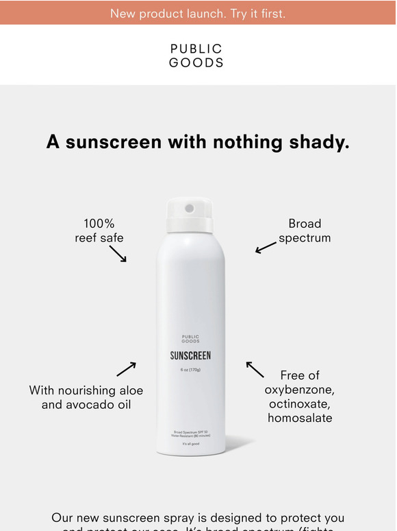 public goods spf 50 spray sunscreen